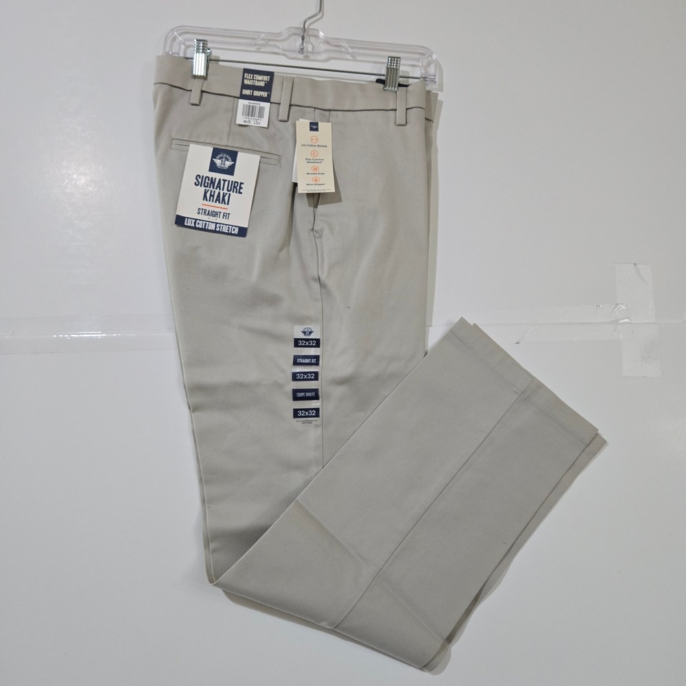 Haggar Premium No Iron Khaki Pants Trousers Men 32x32 Business Preppy Capsule